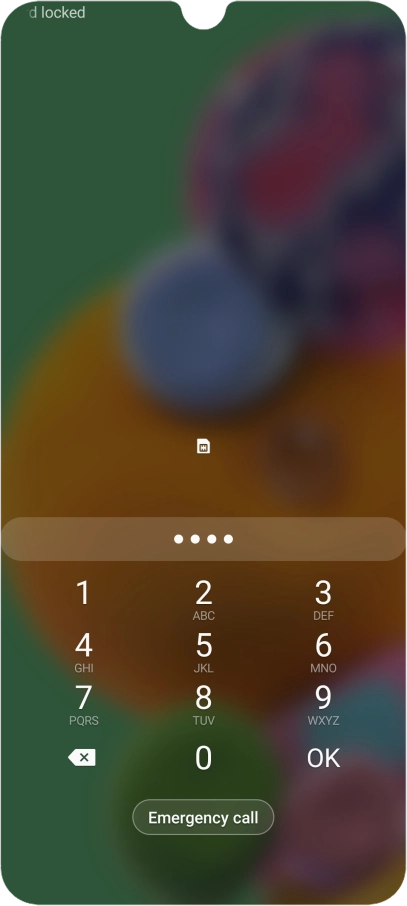 If you're asked to key in your PIN, do so and press OK.