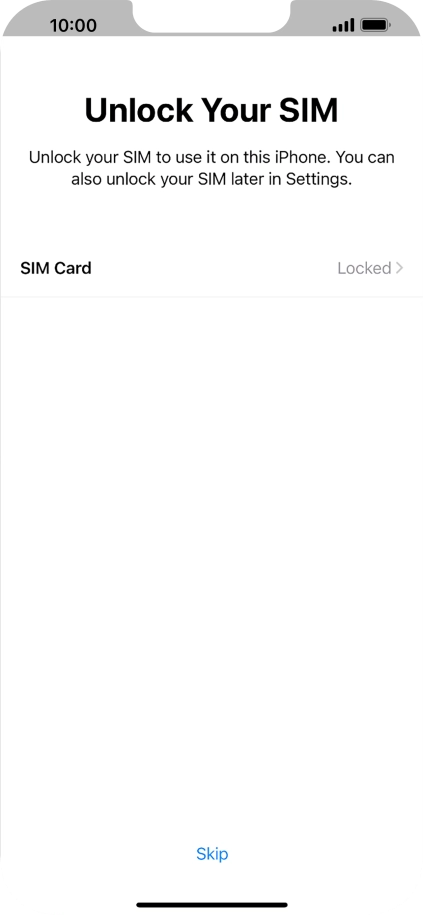 Press SIM Card.