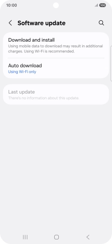 Press Download and install. If a new software version is available, it's displayed. Follow the instructions on the screen to update the phone software.