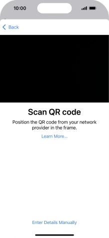 Place the QR code you've received inside the phone camera frame to scan the code.