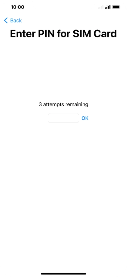 If your SIM is locked, key in your PIN and press OK.