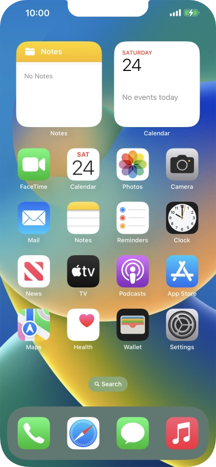 When the battery charging icon is displayed, the battery is charging.