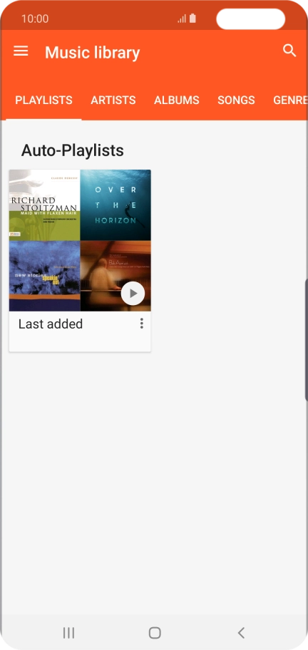 Press the required category and go to the required audio file. Press the required category and go to the required audio file.