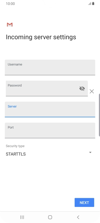 Press the field below 