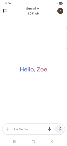 Press the profile icon.