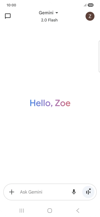 Press the profile icon.