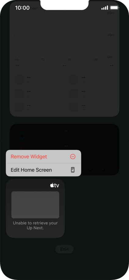Press Remove Widget. Press Remove Widget.