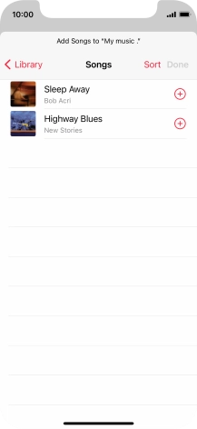 Go to the required category and press the required audio file.