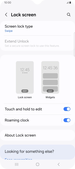Press Screen lock type.