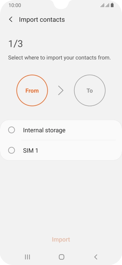 Press the name of the SIM.
