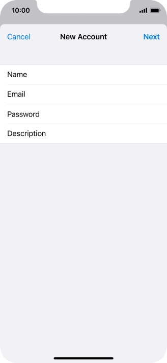 Press Description and key in the required name.