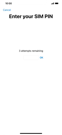 If your SIM is locked, key in your PIN and press OK.