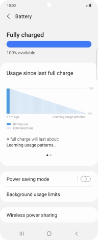 Press Power saving mode.