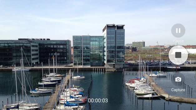 Press the stop icon to stop recording.