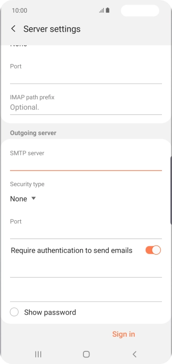 Press the drop down list below 