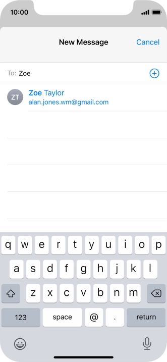 Press the required contact. Press the required contact.