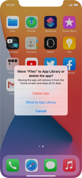 Press Delete App.