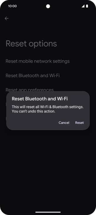 Press Reset.
