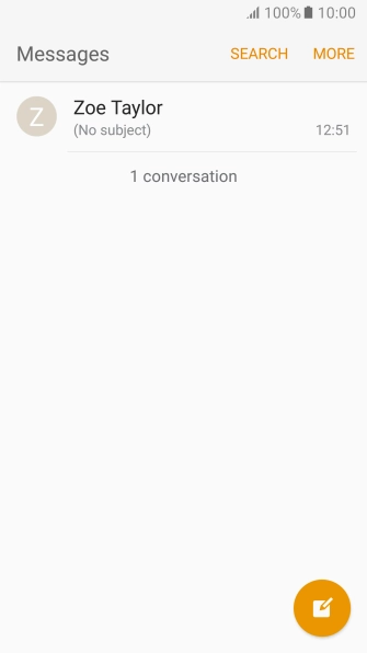 Press the new message icon.