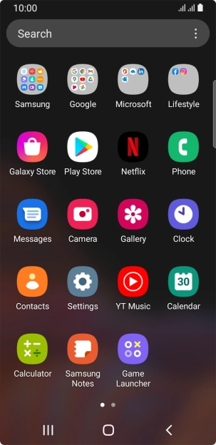 Press Samsung. Press Samsung.