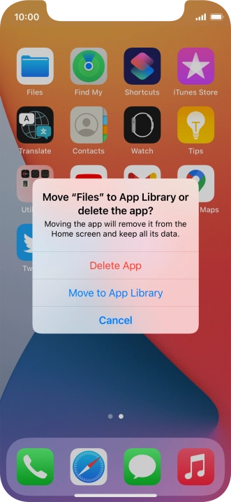 Press Delete App.
