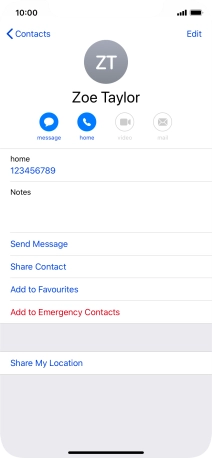Slide your finger upwards starting from the bottom of the screen to return to the home screen.
