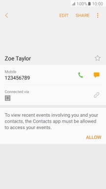 Press the Home key to return to the home screen.