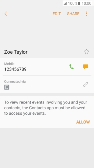 Press the Home key to return to the home screen.