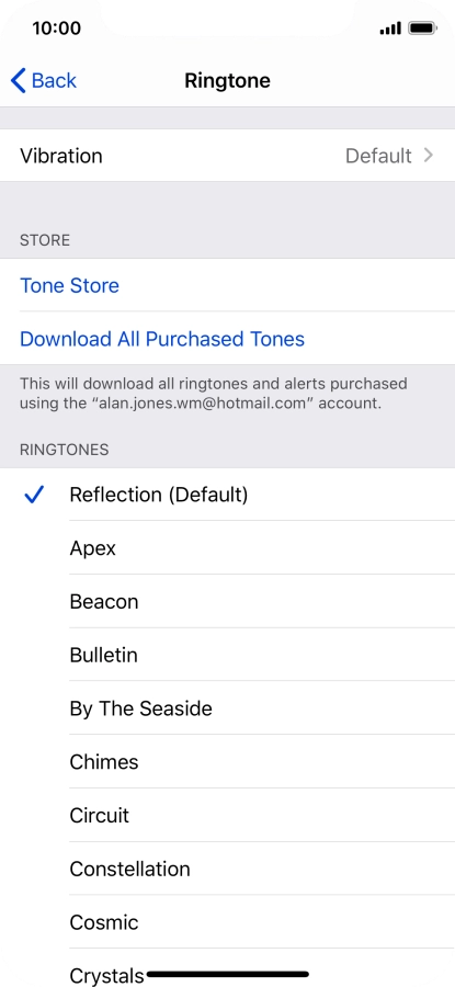 Press the required ring tones to hear them.