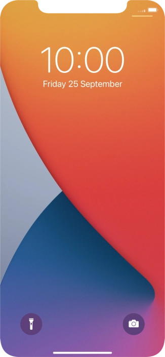 Slide your finger upwards starting from the bottom of the screen.