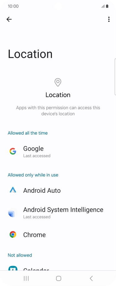Press the required app.