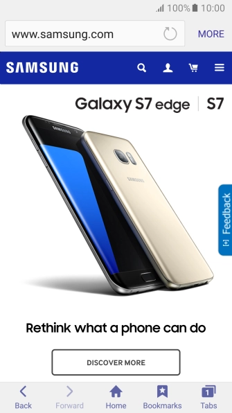 Press the address bar.