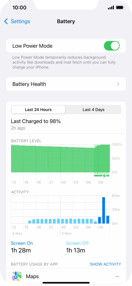 Slide your finger upwards starting from the bottom of the screen to return to the home screen.