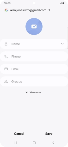 Press Name and key in the required name.
