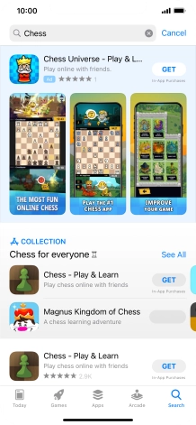 Press the required app.