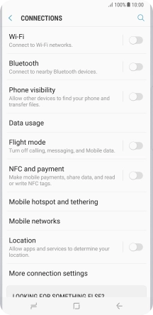 Press Mobile networks.