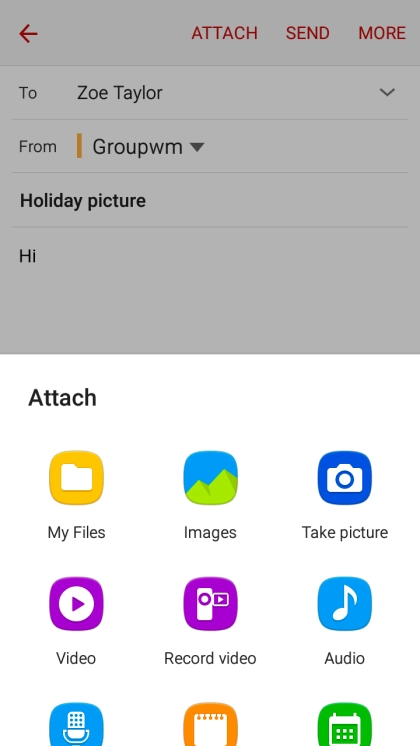 Press My Files and go to the required folder.