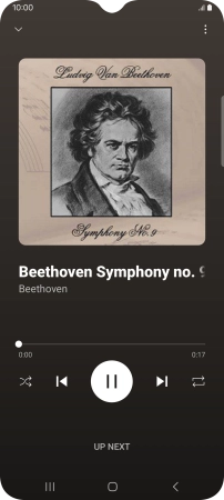 Press arrow right to go to the next audio file.