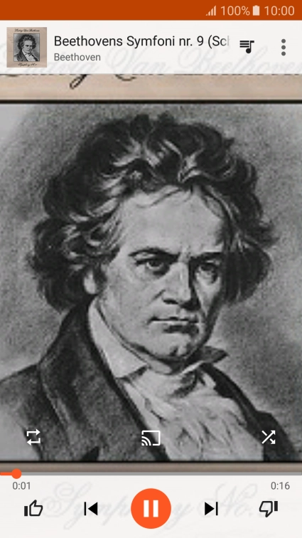 Press arrow right to go to the next audio file.