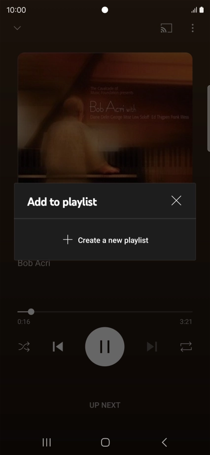 Press Create a new playlist.