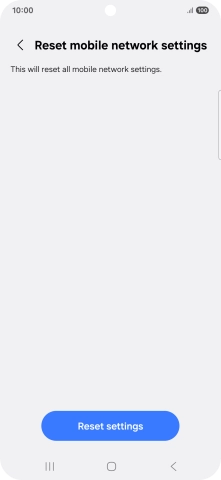 Press Reset settings.