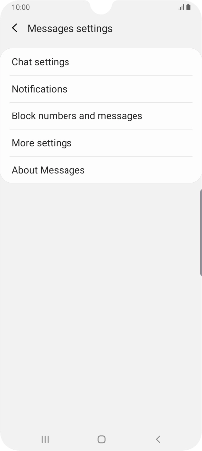 Press More settings.