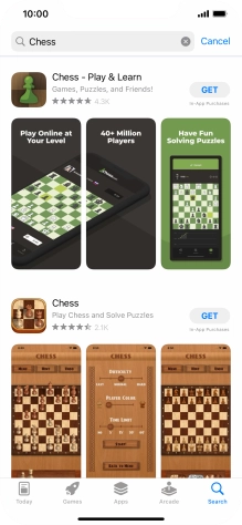 Press the required app. Press the required app.