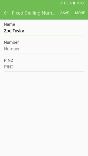 Press Number and key in the required phone number.