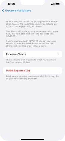 Press Delete Exposure Log.