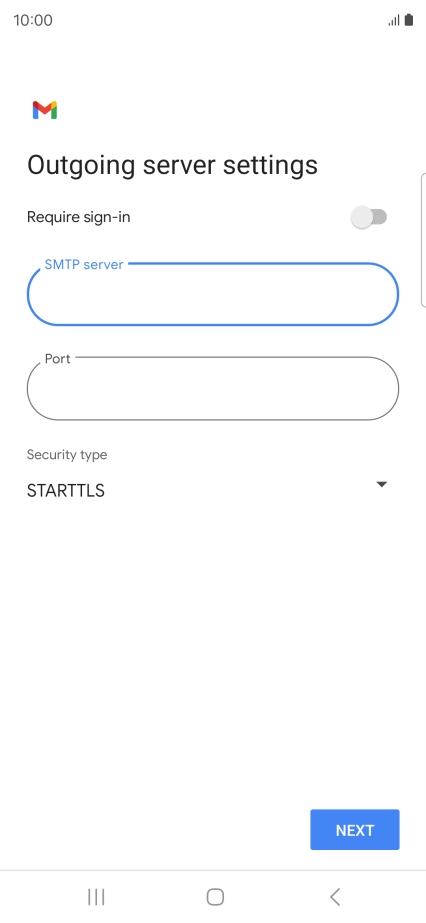 Press the field below 