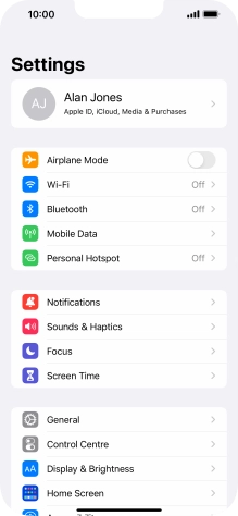 Press Mobile Data. Press Mobile Data.