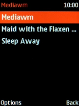 Select the required audio file.