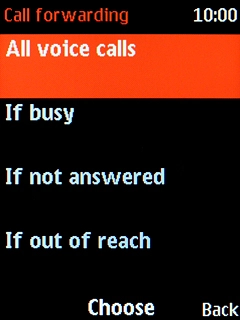 Select the required divert type.