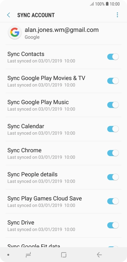 Press the Home key to return to the home screen.